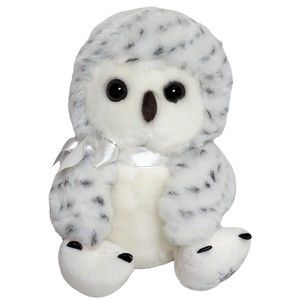 Shining Stars Snowy Owl Stuffed Plush Baby Owl Russ Berrie 2006 7"
